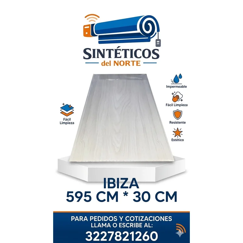 Cielo Raso Pvc Ibiza 5.95m X 30cm Para Techo – Venta En Cúcuta - Cielo Raso PVC | Sintéticos del Norte