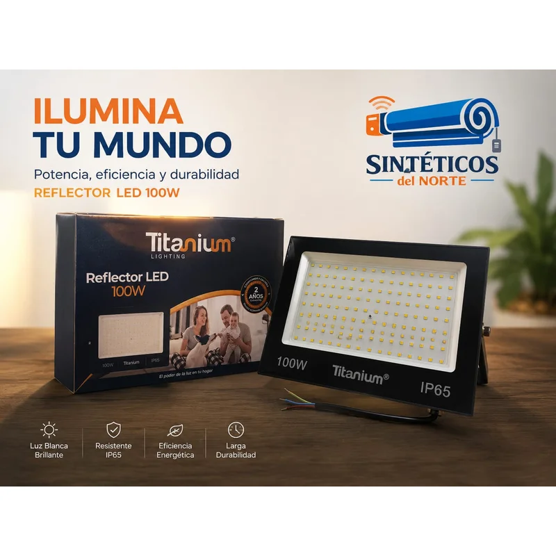 Reflector Led Tableta Titanium 100w Ip65 Luz Blanca Alta Potencia Para Exteriores En Cúcuta - ILUMINACION | Sintéticos del Norte