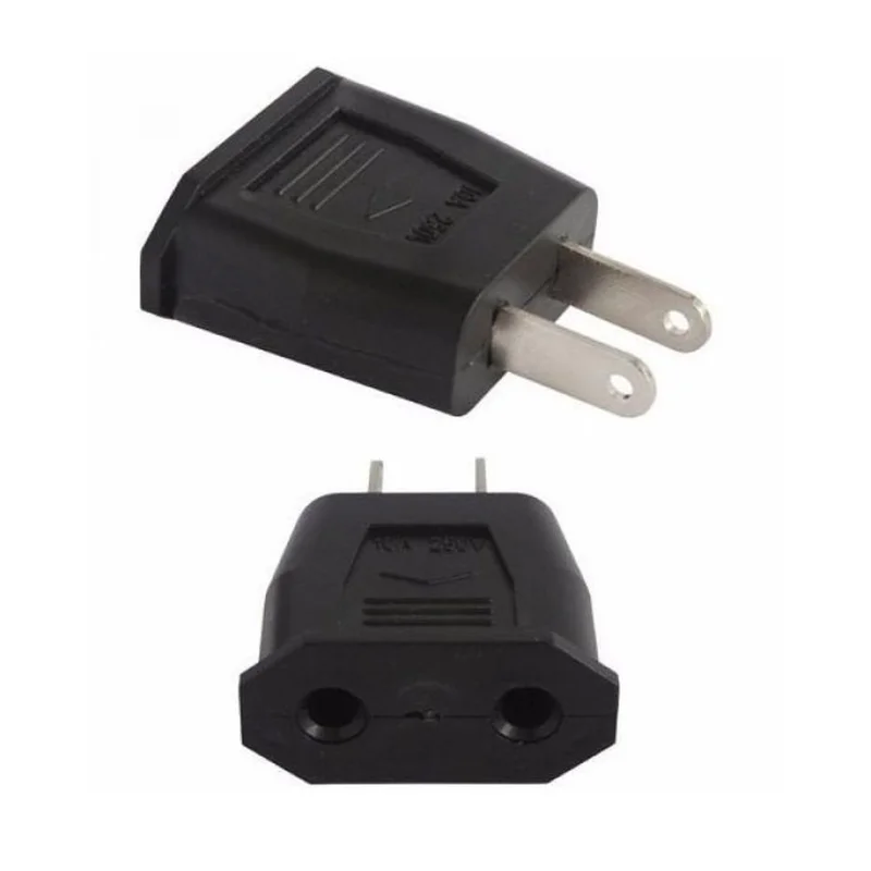 Convertidor Adaptador De Clavija Redonda Europea A Plano Americano 10a – 250v En Cúcuta - ILUMINACION | Sintéticos del Norte