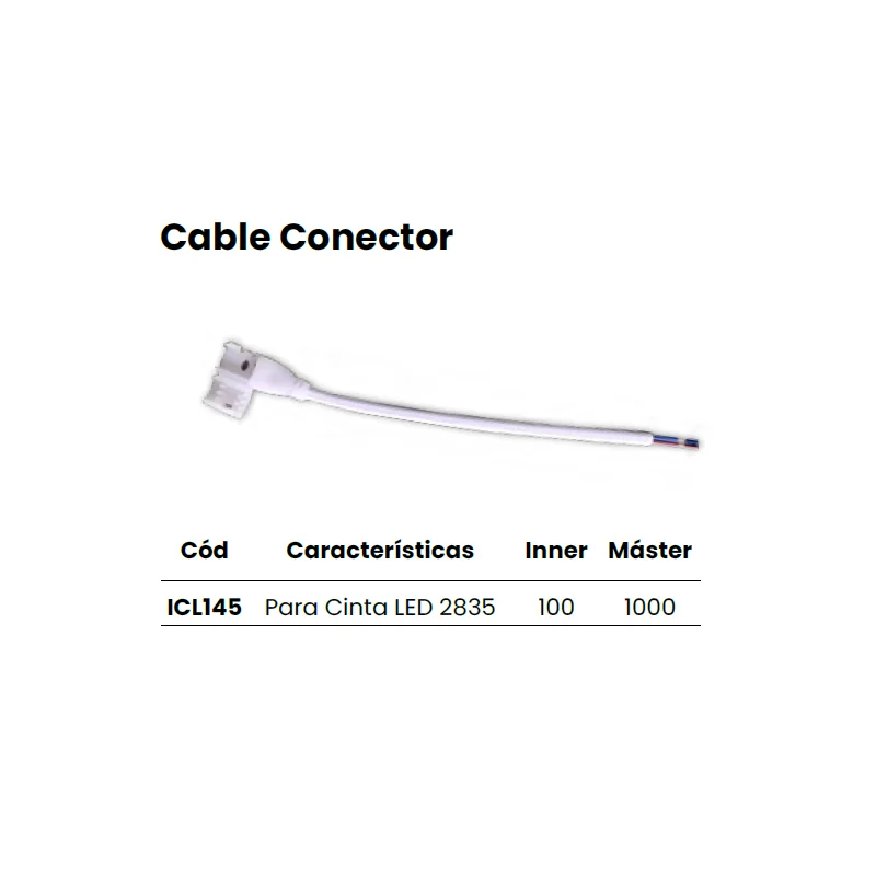 Cable De Conexión Para Cinta Led 120v Smd 2835 Ip65 Corte Cada 10cm En Cucuta Ref Icl145 - ILUMINACION | Sintéticos del Norte