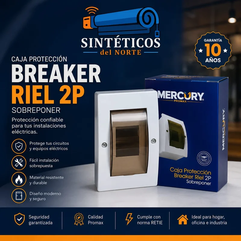 Caja Protección Riel Din Para Breaker 1 Y 2 Polos Mercury En Cúcuta Ref Ebm127 - FERRETERIA | Sintéticos del Norte
