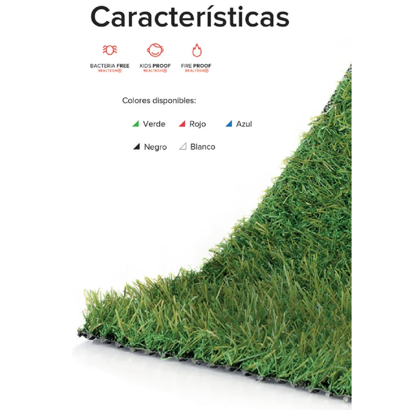 Césped Artificial Summer 18 Mm Para Terrazas Patios Y Zonas Públicas Realturf En Cúcuta - CESPED ARTIFICIAL | Sintéticos del Norte