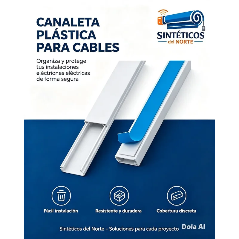 Canaleta Electrica Adhesiva 12x8mm X 2 Metros Mercury Ref Emp01 En Cucuta - FERRETERIA | Sintéticos del Norte
