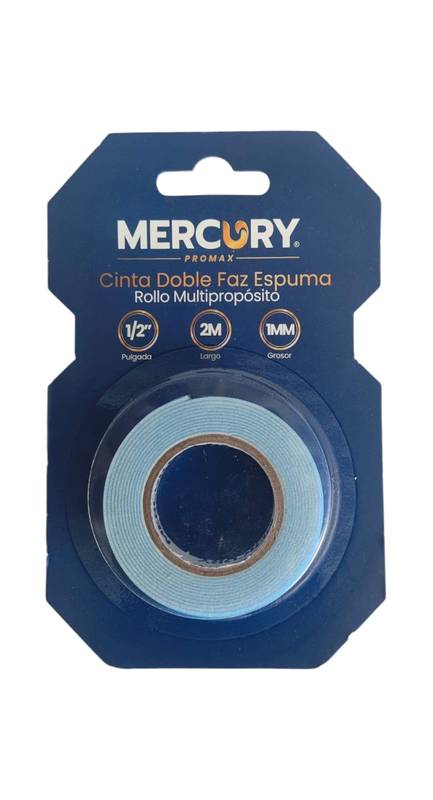 Cinta Doble Faz Espuma 1/2" Rollo*2m Multiproposito - FERRETERIA | Sintéticos del Norte