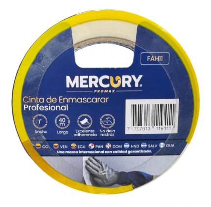 Cinta Enmascarar 1" Rollo*40m Profesional - FERRETERIA | Sintéticos del Norte