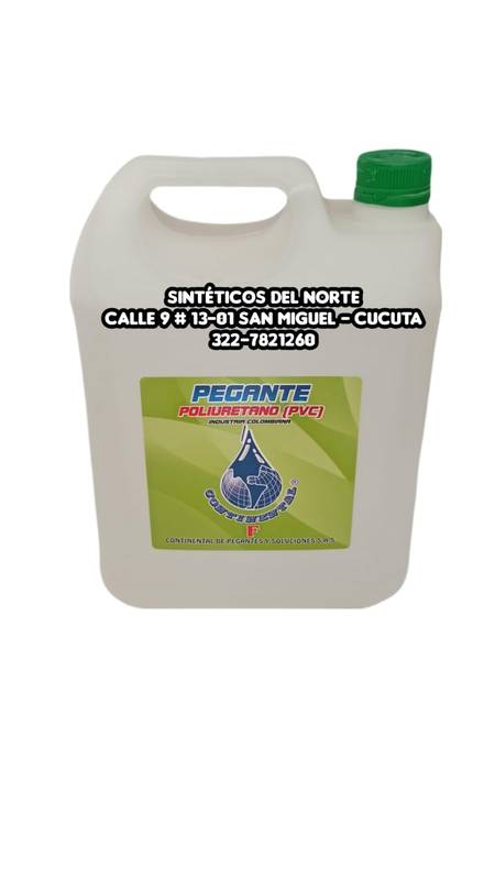 Galon Pegante Poliuretano Pvc 5000 Cc Continental Pu - PEGANTES | Sintéticos del Norte