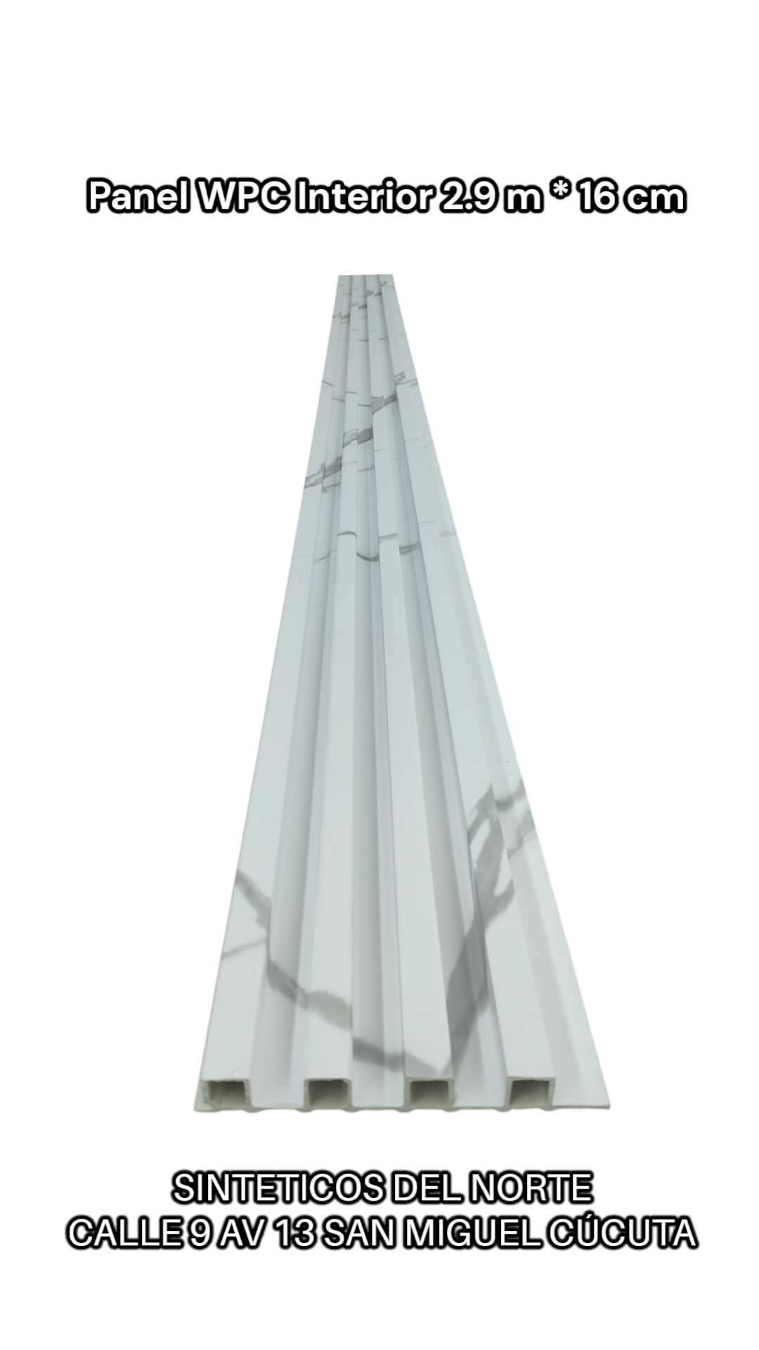 Lamina Wpc Ref Blanco Venecia 290 Cm * 16 Cm - WPC | Sintéticos del Norte