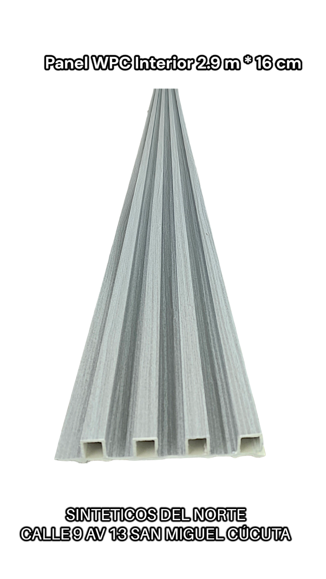 Lamina Wpc Ref Gris 290 Cm * 16 Cm - WPC | Sintéticos del Norte