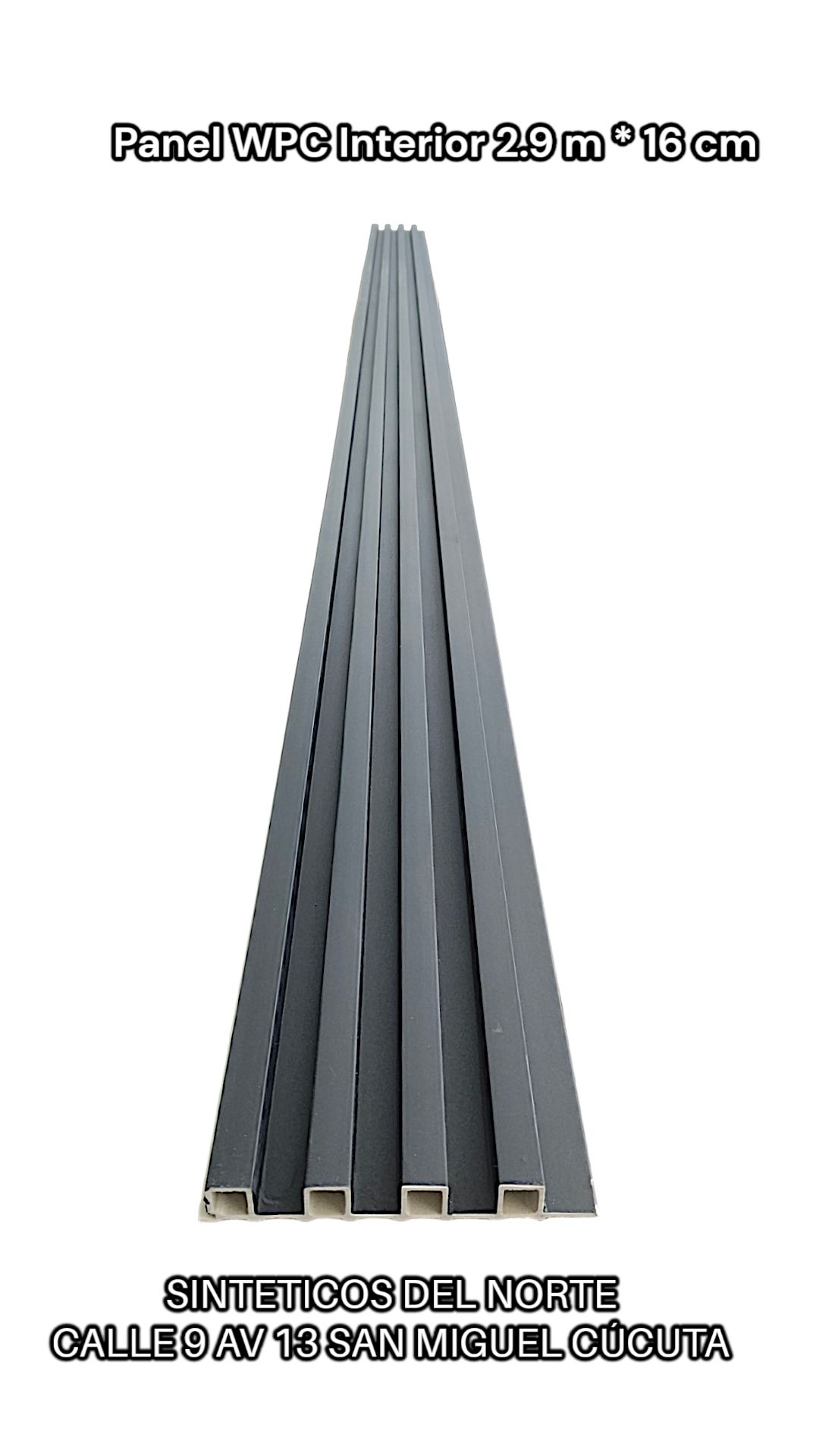 Lamina Wpc Ref Negro 290 Cm * 16 Cm - WPC | Sintéticos del Norte