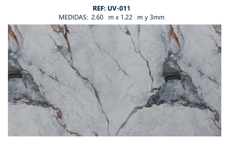 Placa Uv Marmol 011 122*260 Cm - UV | Sintéticos del Norte