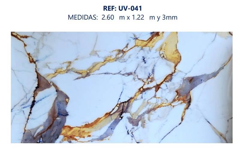 Placa Uv Marmol 041 122*260 Cm - UV | Sintéticos del Norte