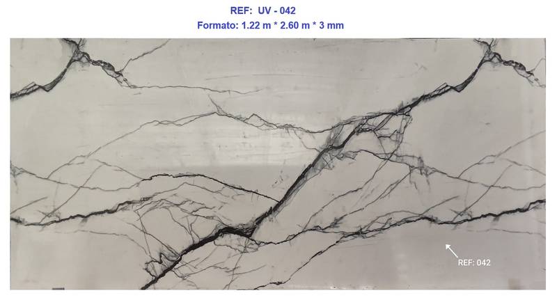Placa Uv Marmol 042 122*260 Cm - UV | Sintéticos del Norte