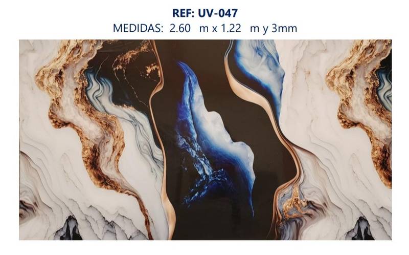 Placa Uv Marmol 047 122*260 Cm - UV | Sintéticos del Norte