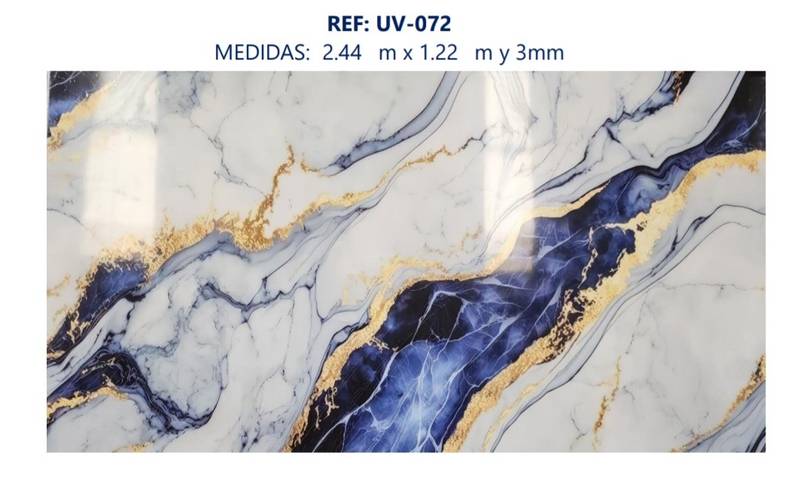 Placa Uv Marmol 072 122*244 Cm - UV | Sintéticos del Norte