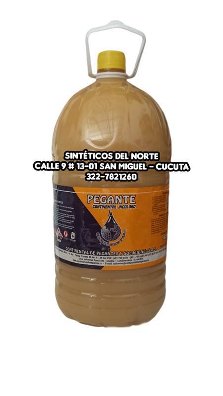 Pote Pegante Incoloro 7500 Cc Continental - PEGANTES | Sintéticos del Norte