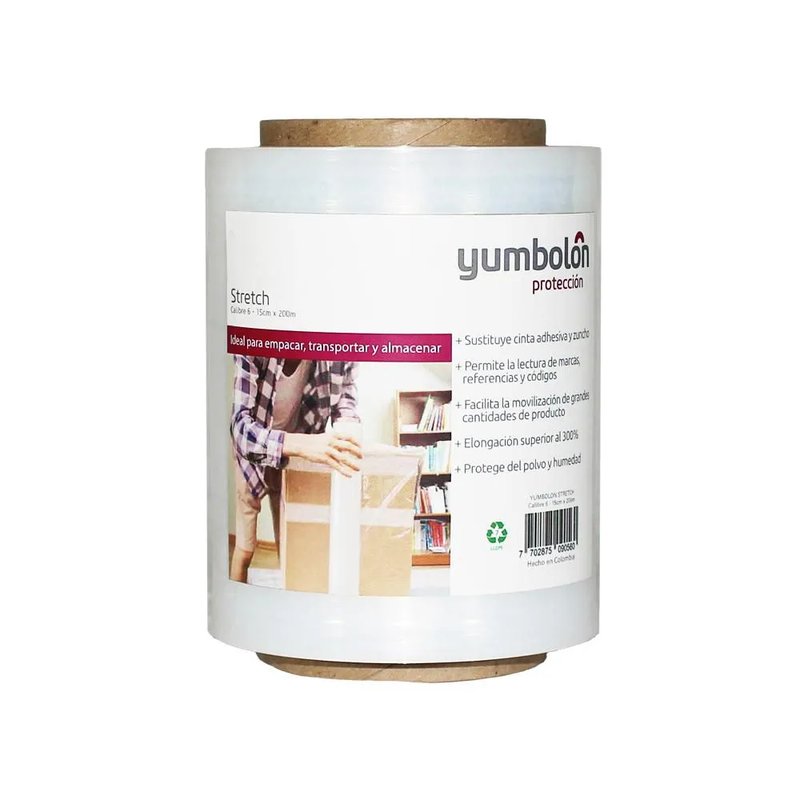 Yumbolon Stretch 15cm * 300m - Embalaje y Protección | Sintéticos del Norte