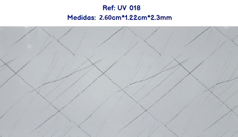 Placa Uv Marmol 018 122*260 Cm - UV | Sintéticos del Norte