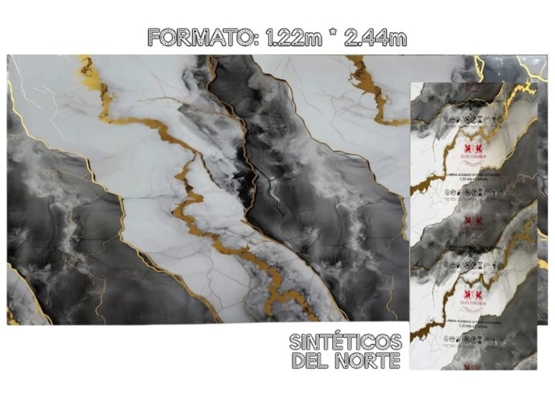 Placa Uv Marmol Ref 013-2 122*244 Cm - UV | Sintéticos del Norte