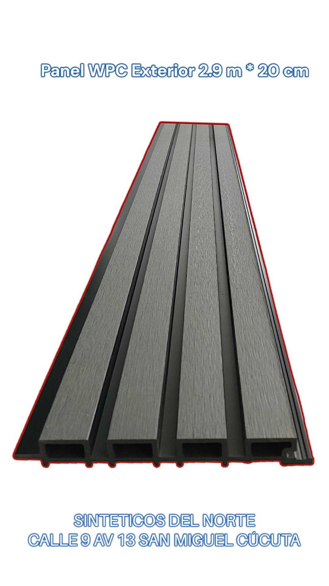 Wpc Exterior Ref Negro 290 * 20 Cm - WPC Exterior | Sintéticos del Norte