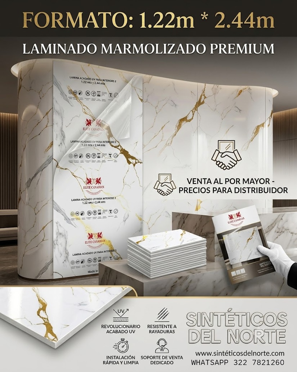 Láminas UV en Caobos